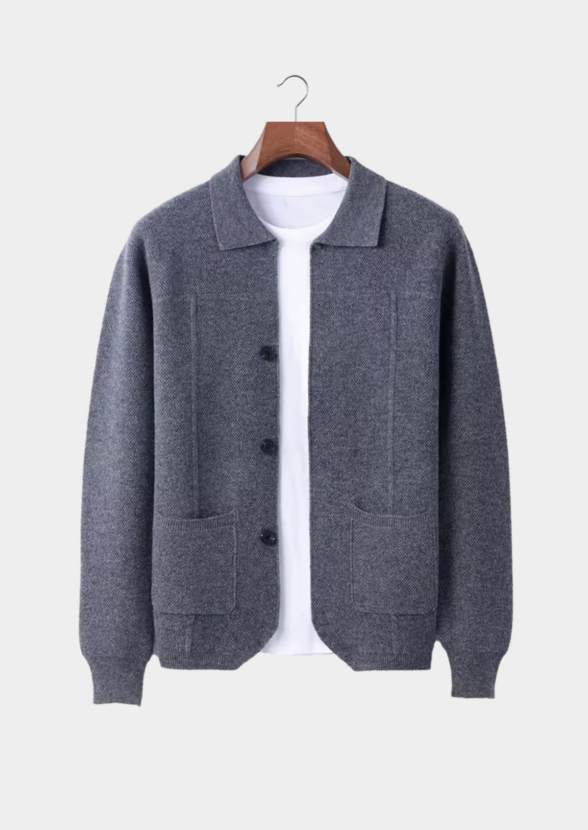 Men's Overshirt Button-Up Shacket Classic Relaxed Fit Casual Layering Everyday Smart-Casual Vintage Versatile Colwyn