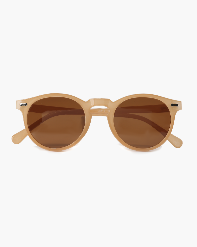 Men's Round Sunglasses Polarised Metal Frame Tinted Lens Retro Fashion Casual Beach Holiday Everyday Driving