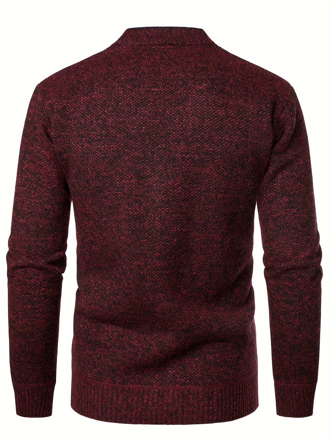 Men's Fleece Knit Cardigan Relaxed Fit Open Front Layering Everyday Wear