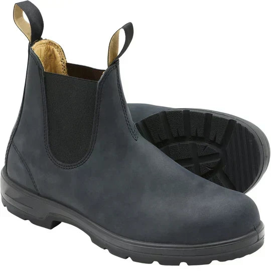 Men's Stylish Chelsea Boots Elastic Side Panels Easy Slip-On Casual Wear