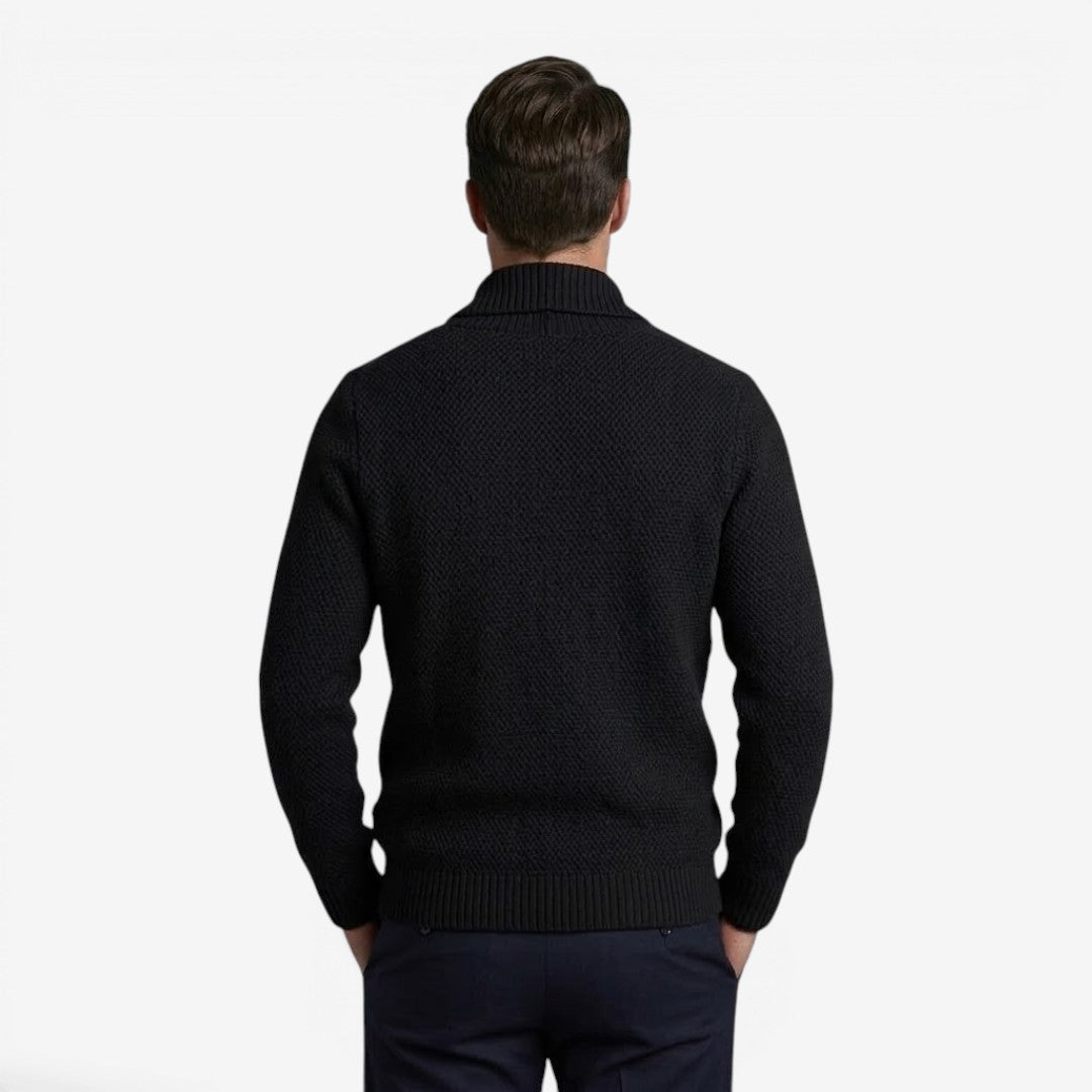 Men's Shawl Collar Cardigan Knit Design Relaxed Fit Layering Everyday Wear