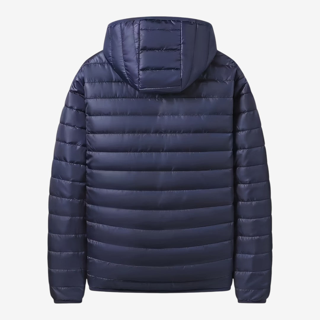 Men's Hooded Puffer Jacket Warm Casual Streetwear Everyday Layering
