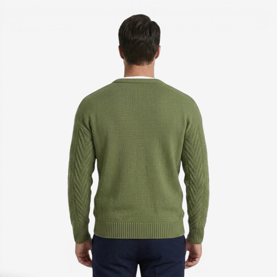 Men's Soft Knit Jumper Crew-Neck Casual Everyday Wear Fashion