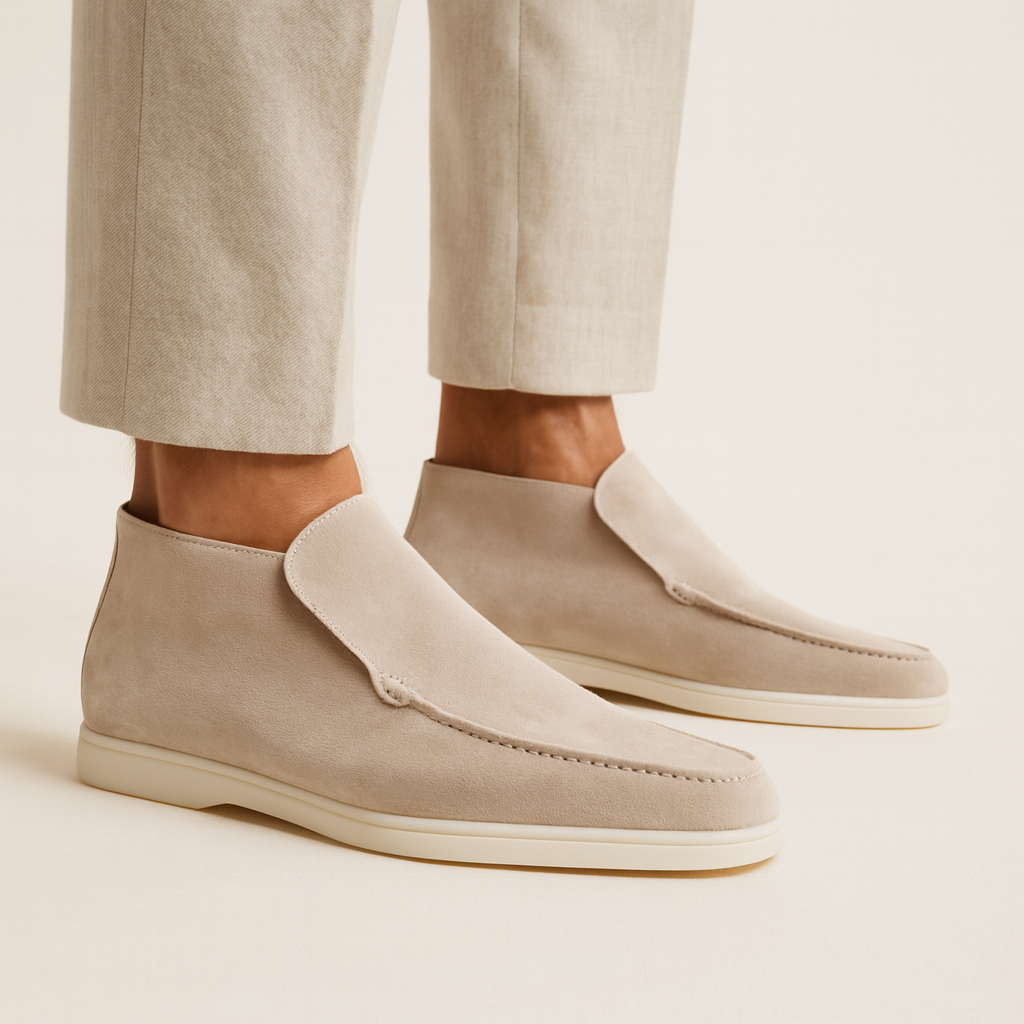 Men's Suede Loafers Classic Elegance Timeless Design Versatile Casual Wear