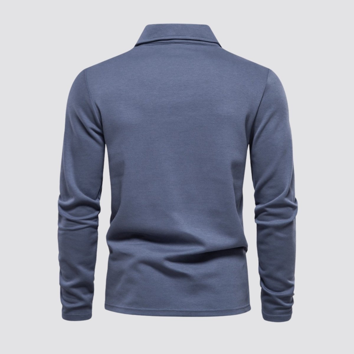 Men's Long Sleeve Polo Shirt Classic Fit Collared Casual Everyday Wear