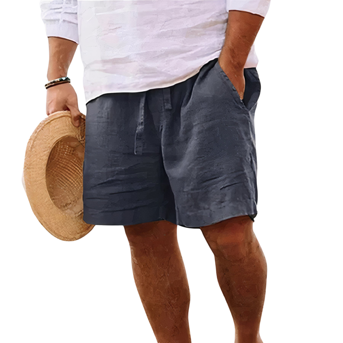 Men's Casual Summer Shorts Relaxed Fit Drawstring Elastic Waist Everyday Holiday Beach Loungewear Smart-Casual Warm Weather