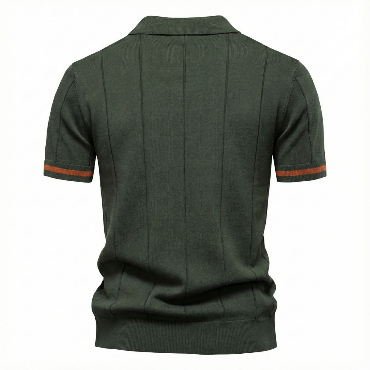 Men's Quarter-Zip Polo Shirt Short-Sleeve Collared Ribbed Casual Smart-Casual Everyday Golf Sport Regular Fit Weller