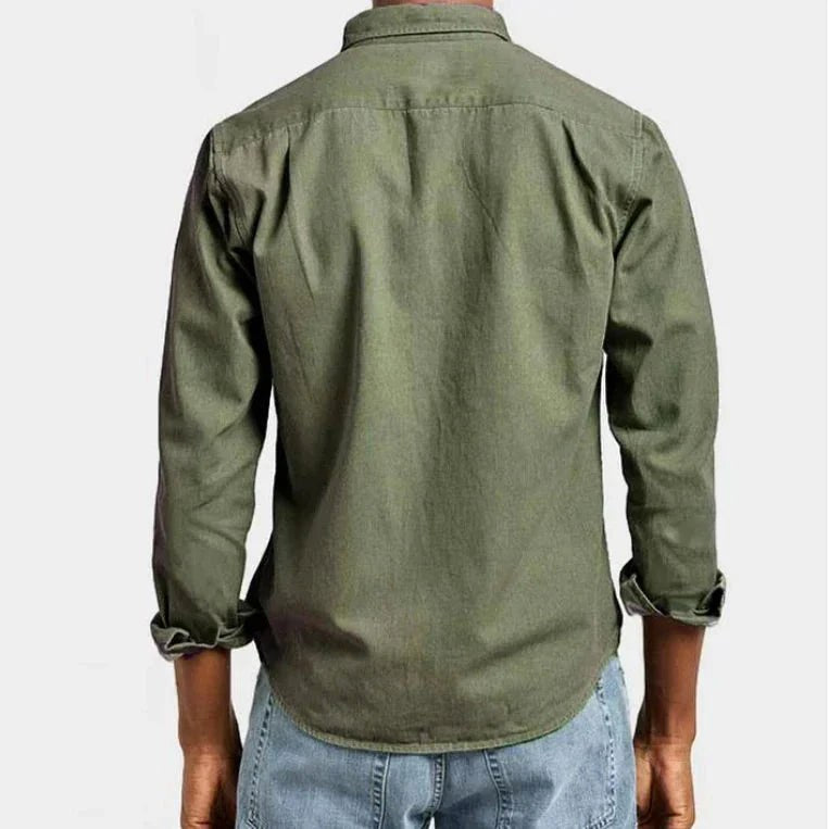 Men's Tailored Dress Shirt Slim Fit Long Sleeve Button-Down Smart-Casual