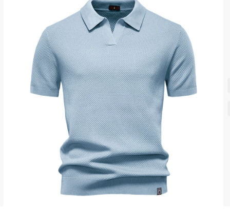 Men's Mesh Polo Shirt Short-Sleeve Collared Breathable Textured Casual Smart-Casual Everyday Golf Sport Regular Fit Osgood