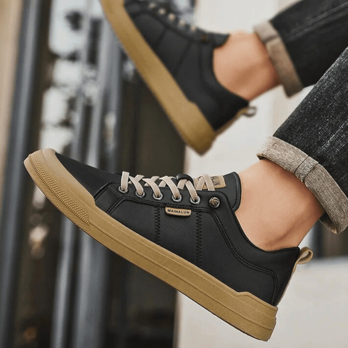 Men's Lace-Up Shoes Derby Round Toe Elegant Casual Smart-Casual Office Business Everyday Leather Look Versatile Thornbury