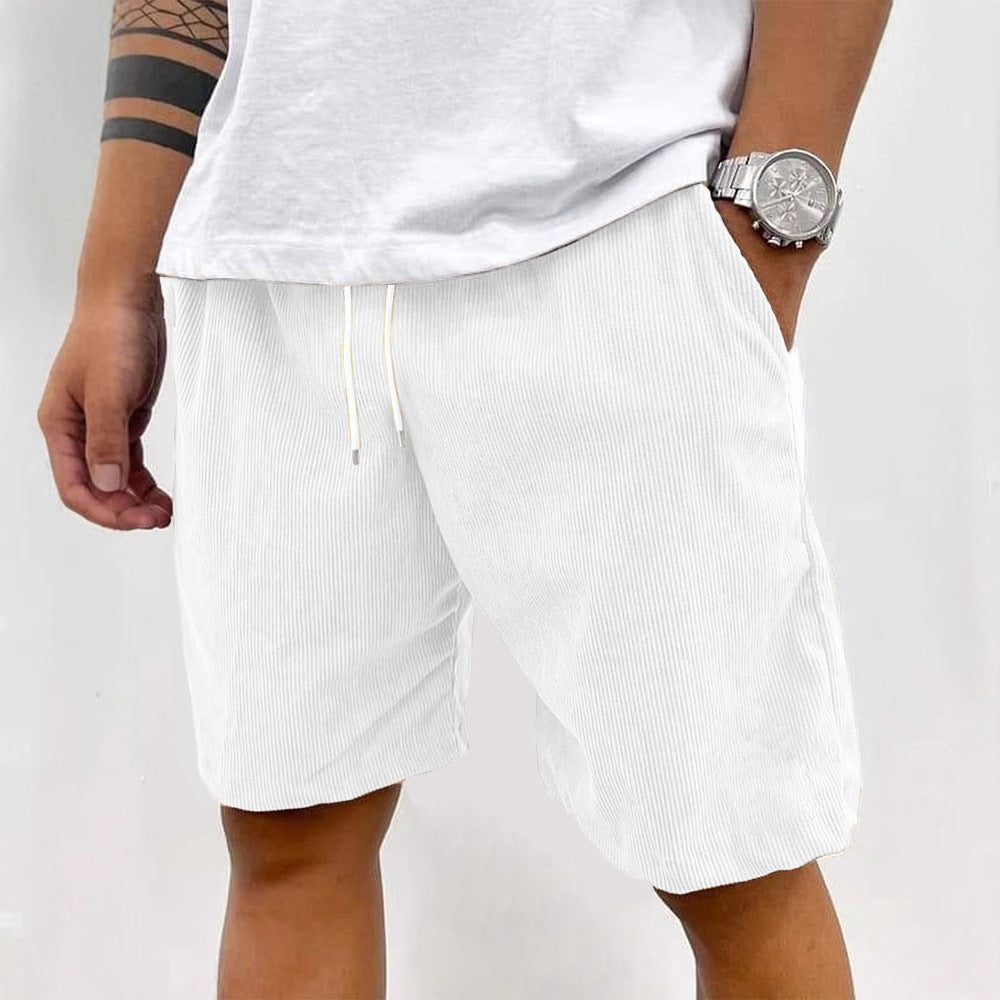 Men's Relaxed Fit Shorts Drawstring Elastic Waist Casual Everyday Beach Holiday Loungewear Chino Comfort Versatile Renner