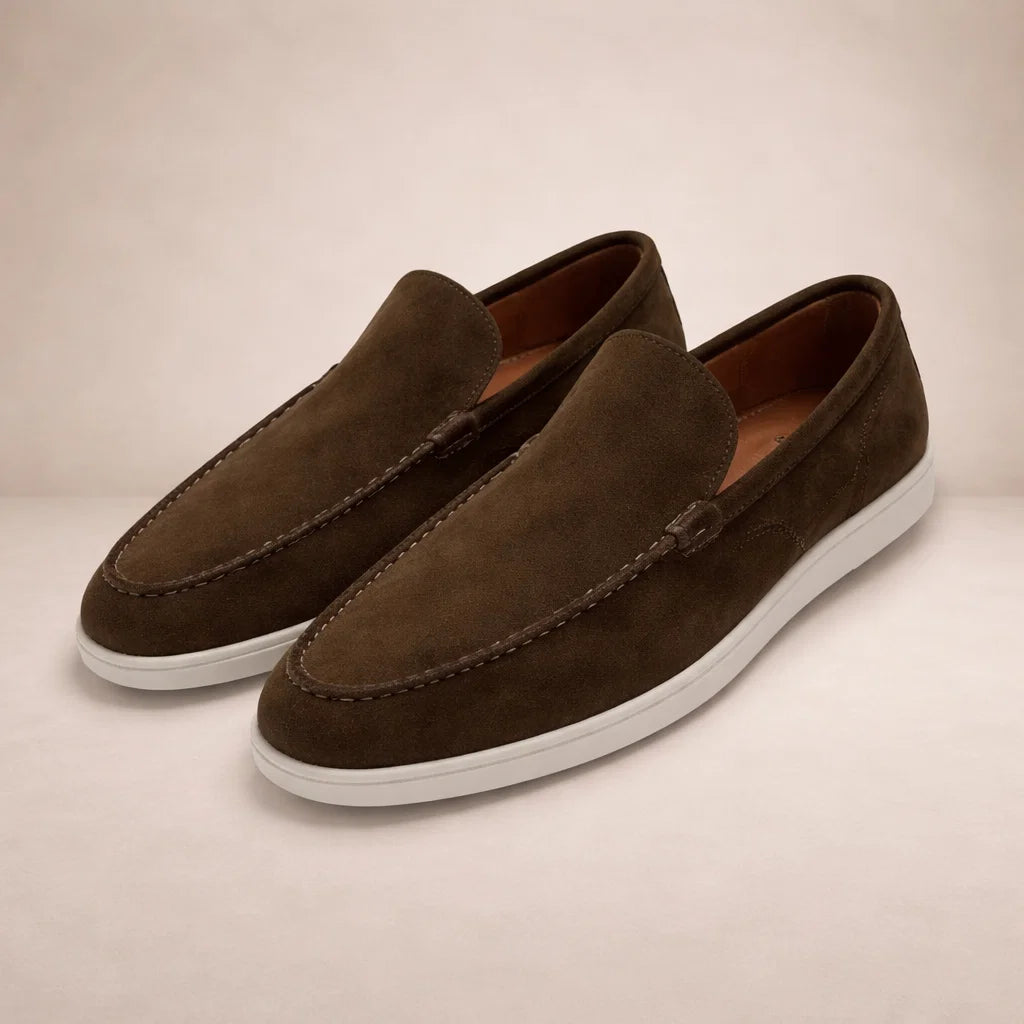 Men's Slip-On Loafers Casual Round Toe Moccasin Smart-Casual Office Everyday Leather Look Versatile Sloan