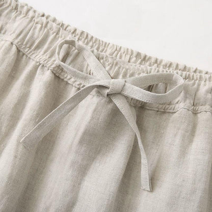 Men's Wide-Leg Trousers High-Waisted Chic Casual Everyday Summer