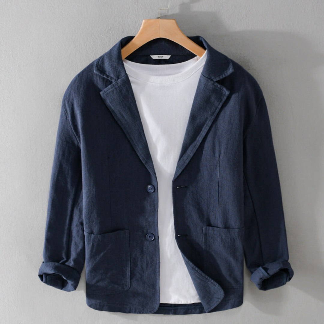 Men's Casual Blazer Single-Breasted Slim Fit Tailored Smart-Casual Office Business Formal Everyday Modern Wexford