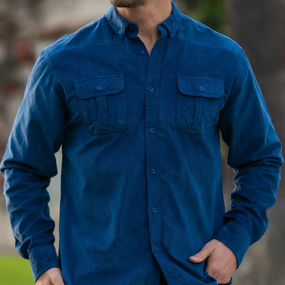 Men's Casual Button-Up Shirt Short-Sleeve Collared Relaxed Fit Everyday