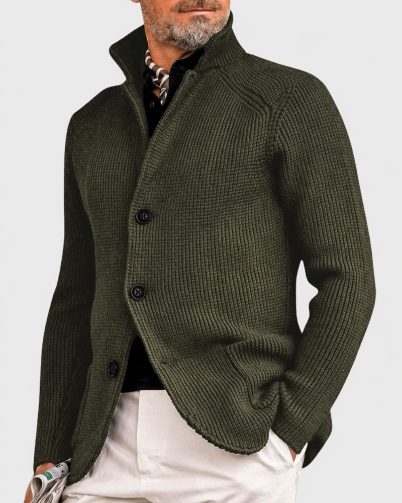 Men's Stylish Outwear Coat Tailored Fit Button Closure Classic Design