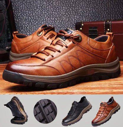 Men's Casual Slip-On Shoes Round Toe Loafer Style Smart-Casual Office Everyday Versatile Walking Leather-Look Footwear