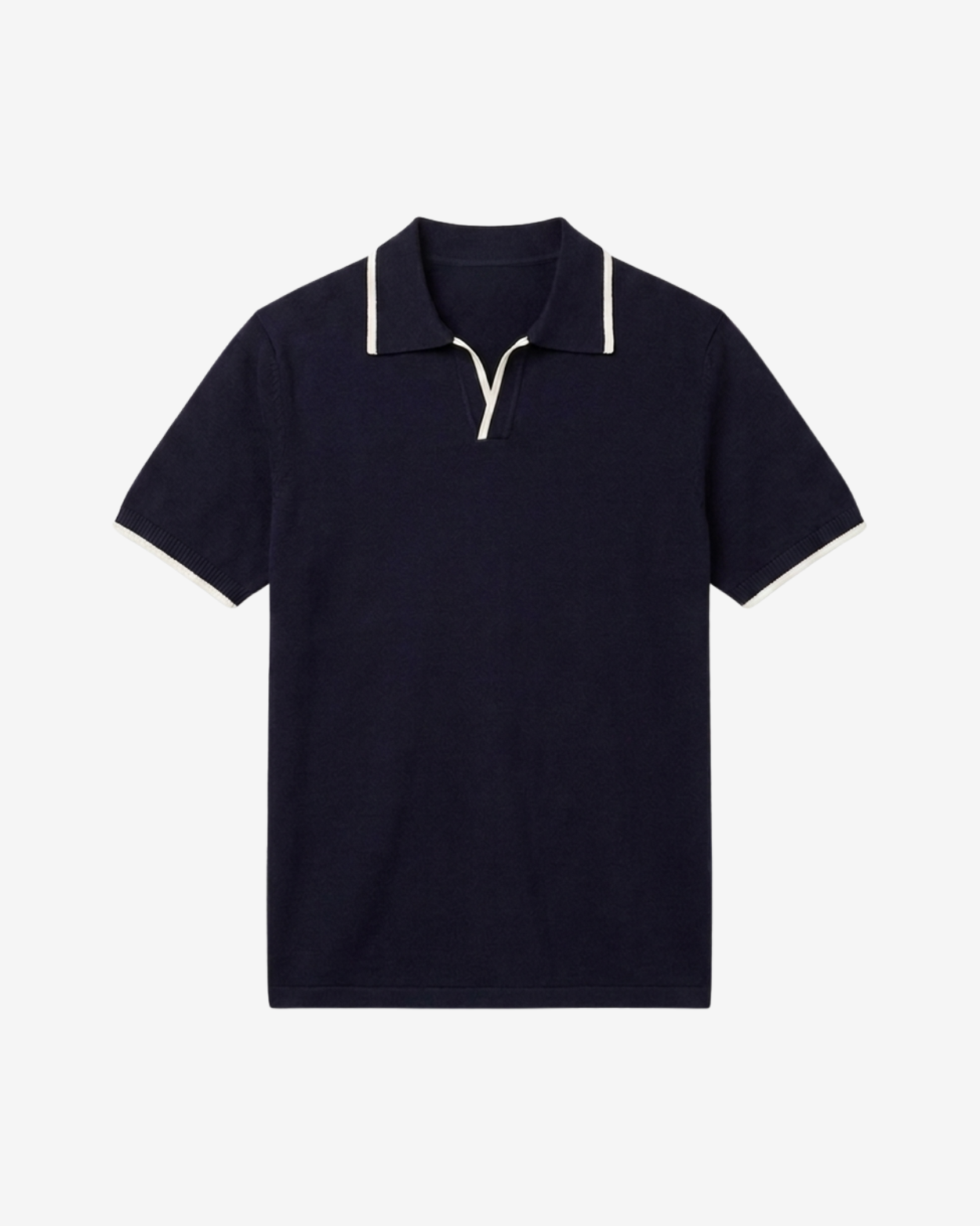 Men's Knit Polo Shirt Harbor Short-Sleeve Collared Ribbed Casual Smart-Casual Everyday Golf Sport Fletcher