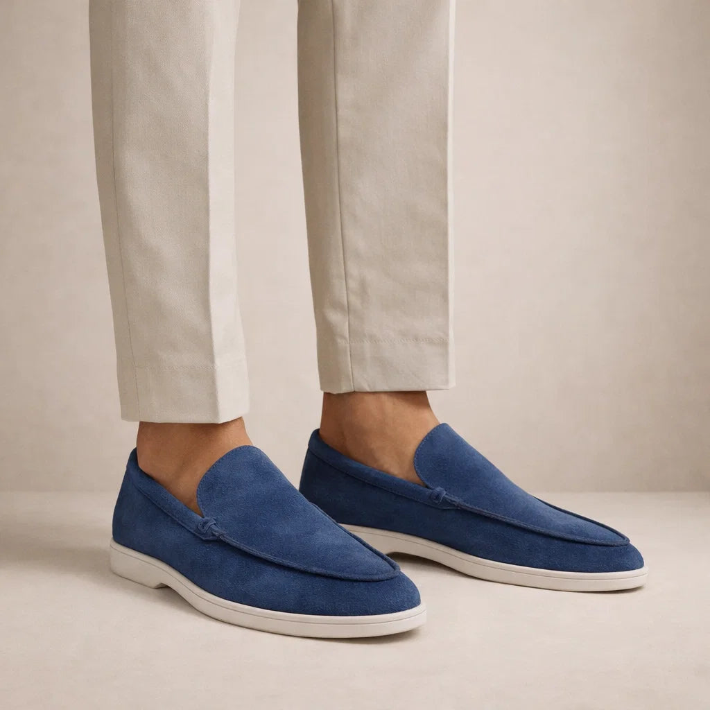Men's Slip-On Loafers Casual Round Toe Moccasin Smart-Casual Office Everyday Leather Look Versatile Sloan