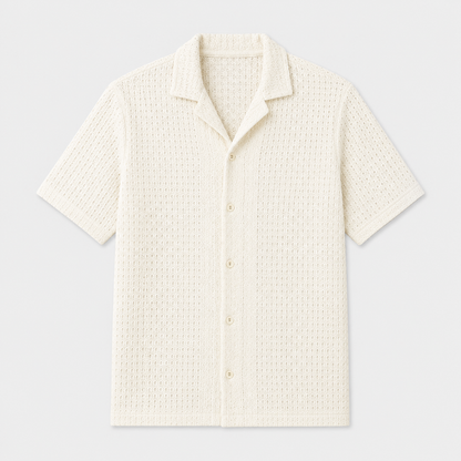 Men's Casual Shirt Button-Up Collared Elegant Smart-Casual Holiday Beach Relaxed Fit Everyday Colby