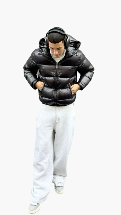 Men's Puffer Jacket Padded Full-Zip Insulated Quilted Warm Casual Layering Outdoor Winter Everyday Streetwear