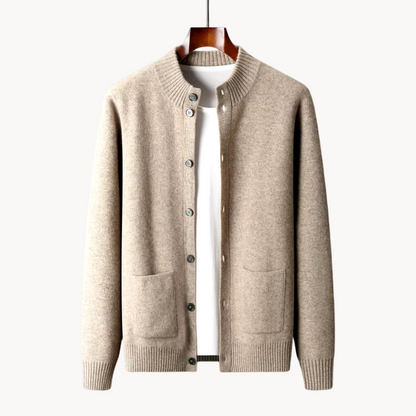 Men's Classic Cardigan Relaxed Fit Long Sleeve Open Front Versatile Layering
