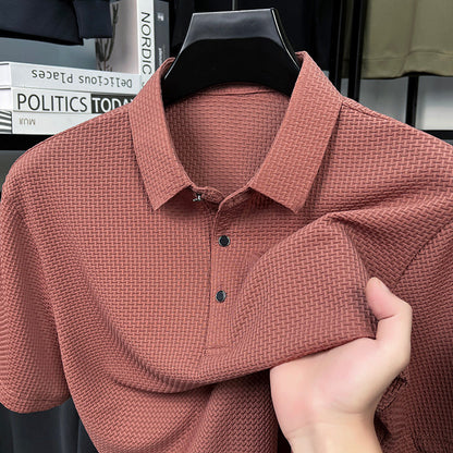 Men's Polo Shirt Minimalist Classic Short-Sleeve Collared Regular Fit Casual Smart-Casual Everyday Golf Sport Rowland