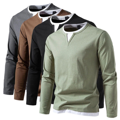 Men's Stylish Long Sleeve Shirt Slim Fit Casual Everyday Wear