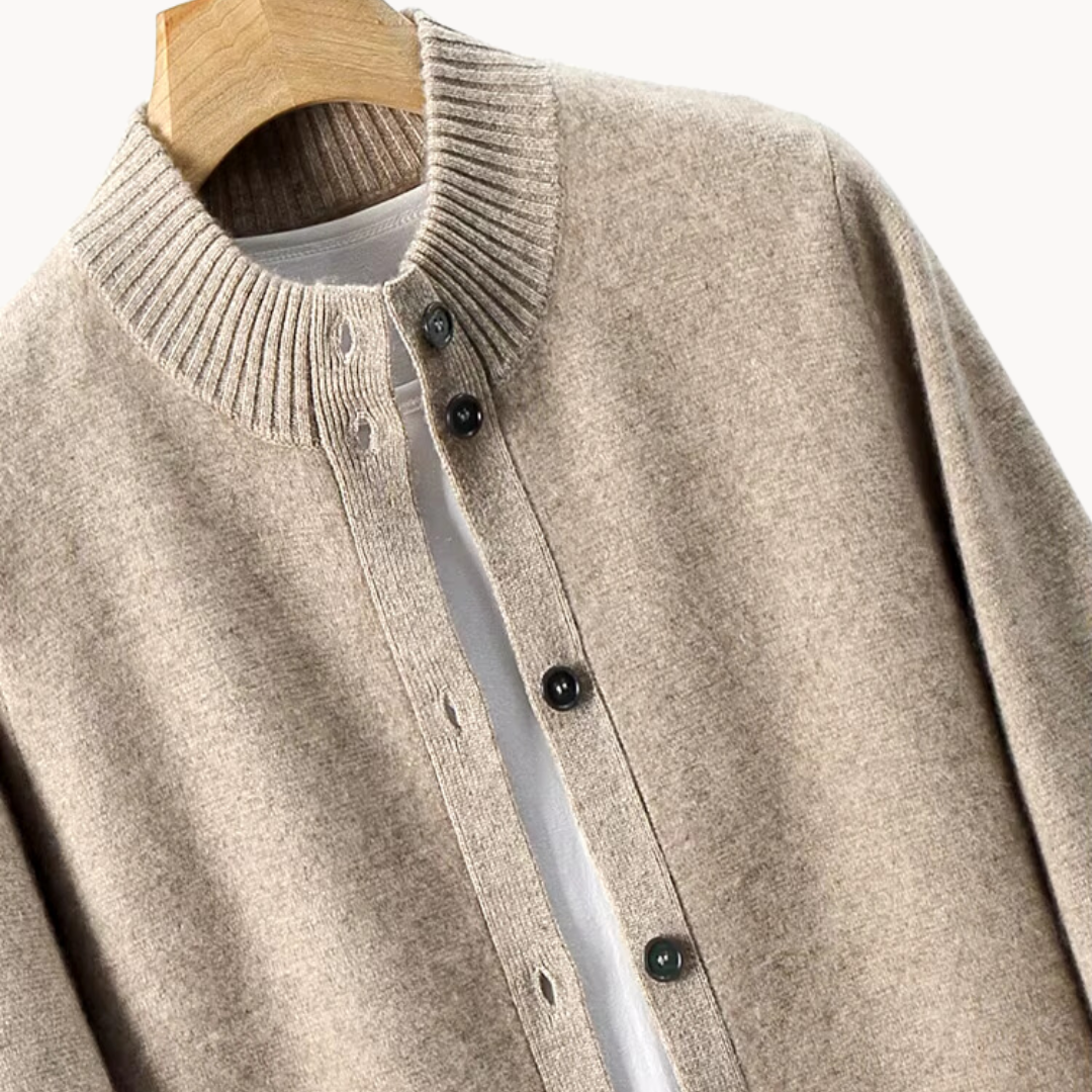Men's Classic Cardigan Relaxed Fit Long Sleeve Open Front Versatile Layering