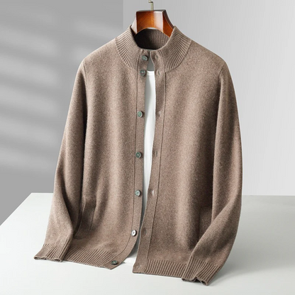 Men's Classic Cardigan Relaxed Fit Long Sleeve Open Front Versatile Layering