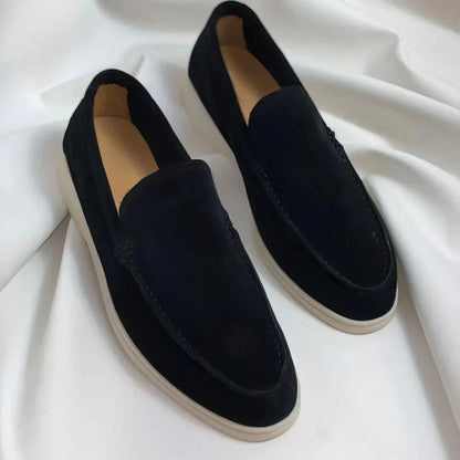 Men's Suede Loafers Slip-On Casual Versatile Everyday Footwear