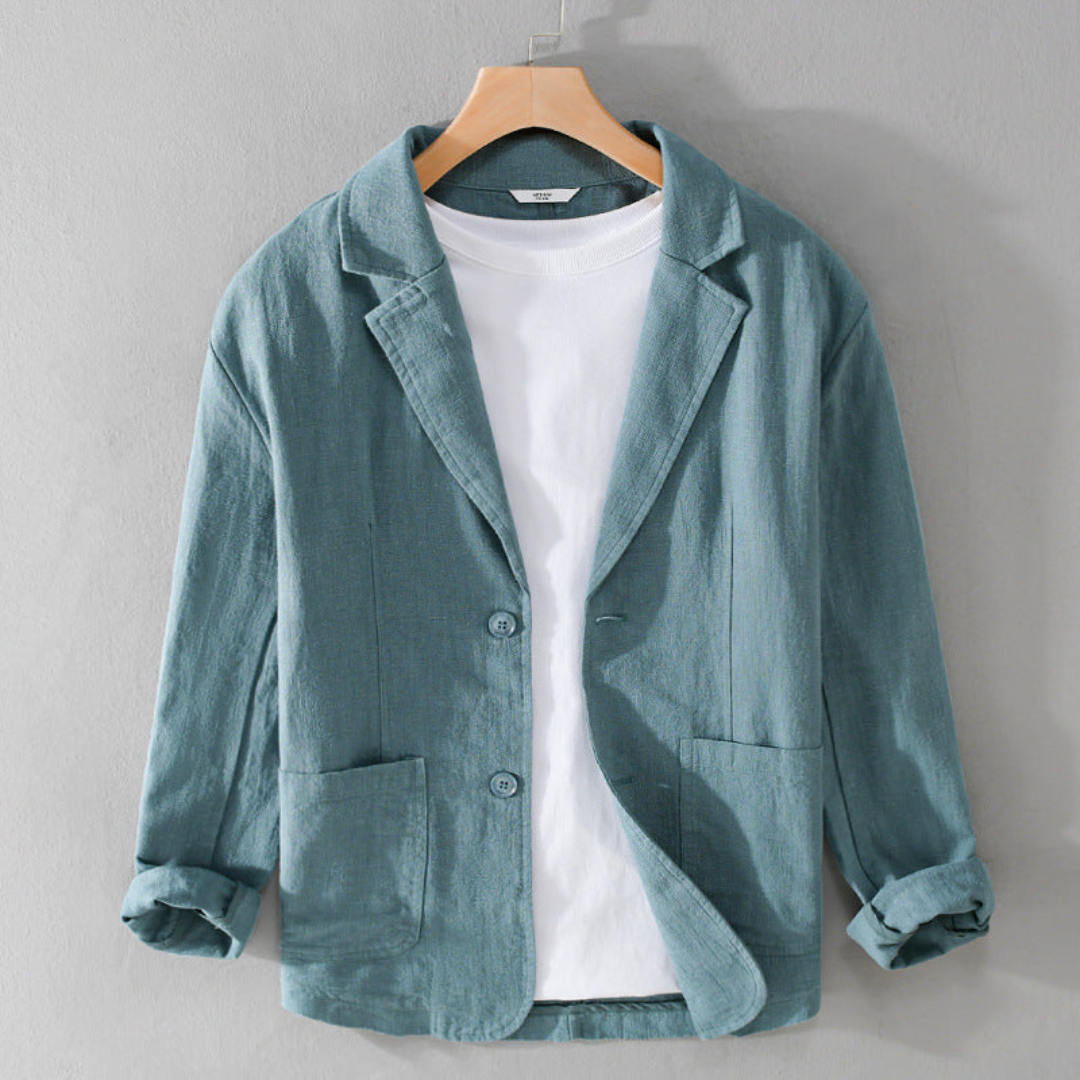 Men's Casual Blazer Single-Breasted Slim Fit Tailored Smart-Casual Office Business Formal Everyday Modern Wexford