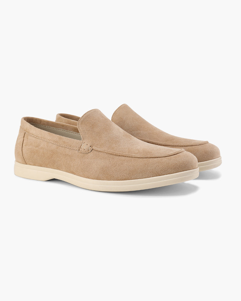 Men's Suede Loafers Slip-On Round Toe Moccasin Smart-Casual Office Casual Everyday Formal Leather Look Ellery