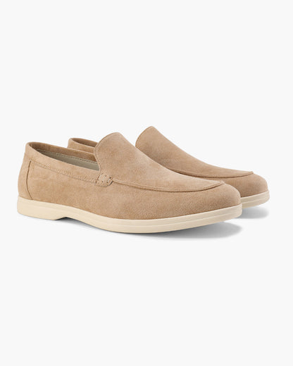 Men's Suede Loafers Slip-On Round Toe Moccasin Smart-Casual Office Casual Everyday Formal Leather Look Ellery