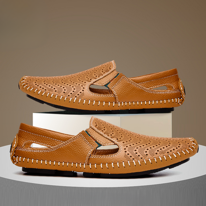 Men's Flat Sandals Open-Toe Adjustable Strap Slip-On Casual Beach Pool Everyday Holiday Comfort Outdoor Denver