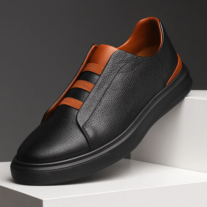 Men's Slip-On Trainers Strap Detail Low-Top Casual Everyday Walking Sneakers Comfort Trendy Arthur