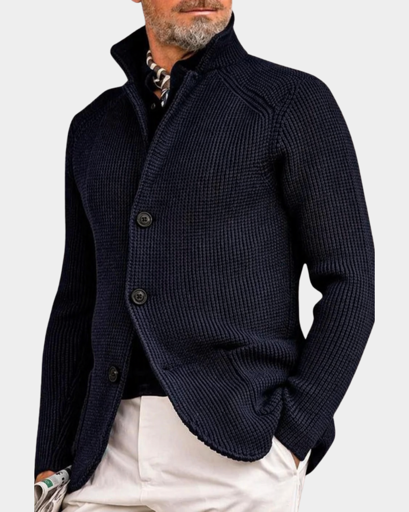 Men's Stylish Outwear Coat Tailored Fit Button Closure Classic Design