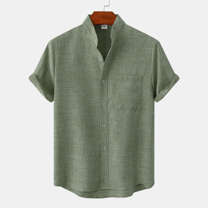 Men's Graphic Shirt Short-Sleeve Button-Up Printed Casual Holiday Beach Smart-Casual Everyday Relaxed Fit Versatile Kelby