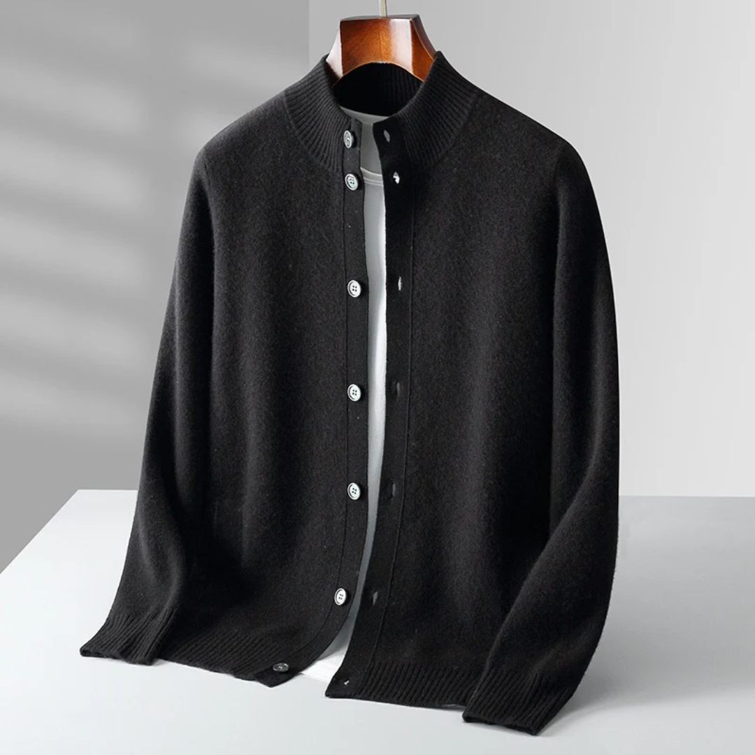Men's Classic Cardigan Relaxed Fit Long Sleeve Open Front Versatile Layering