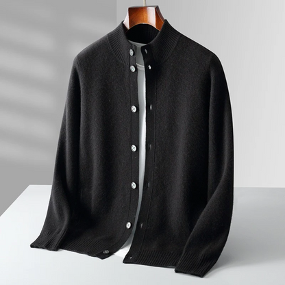 Men's Classic Cardigan Relaxed Fit Long Sleeve Open Front Versatile Layering