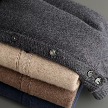 Men's Classic Cardigan Relaxed Fit Long Sleeve Open Front Versatile Layering