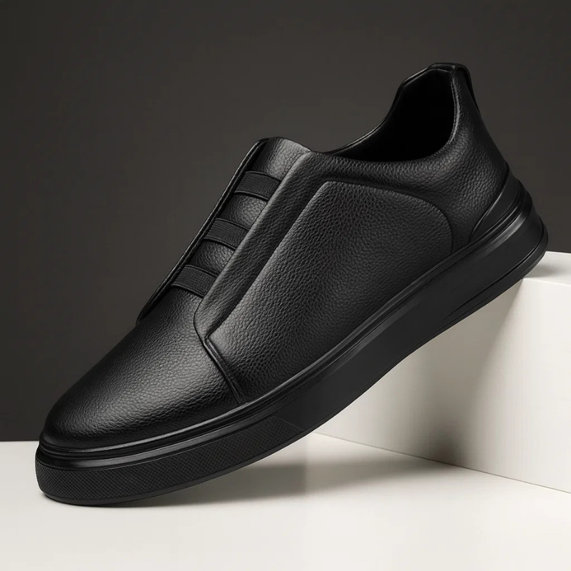 Men's Slip-On Trainers Strap Detail Low-Top Casual Everyday Walking Sneakers Comfort Trendy Arthur