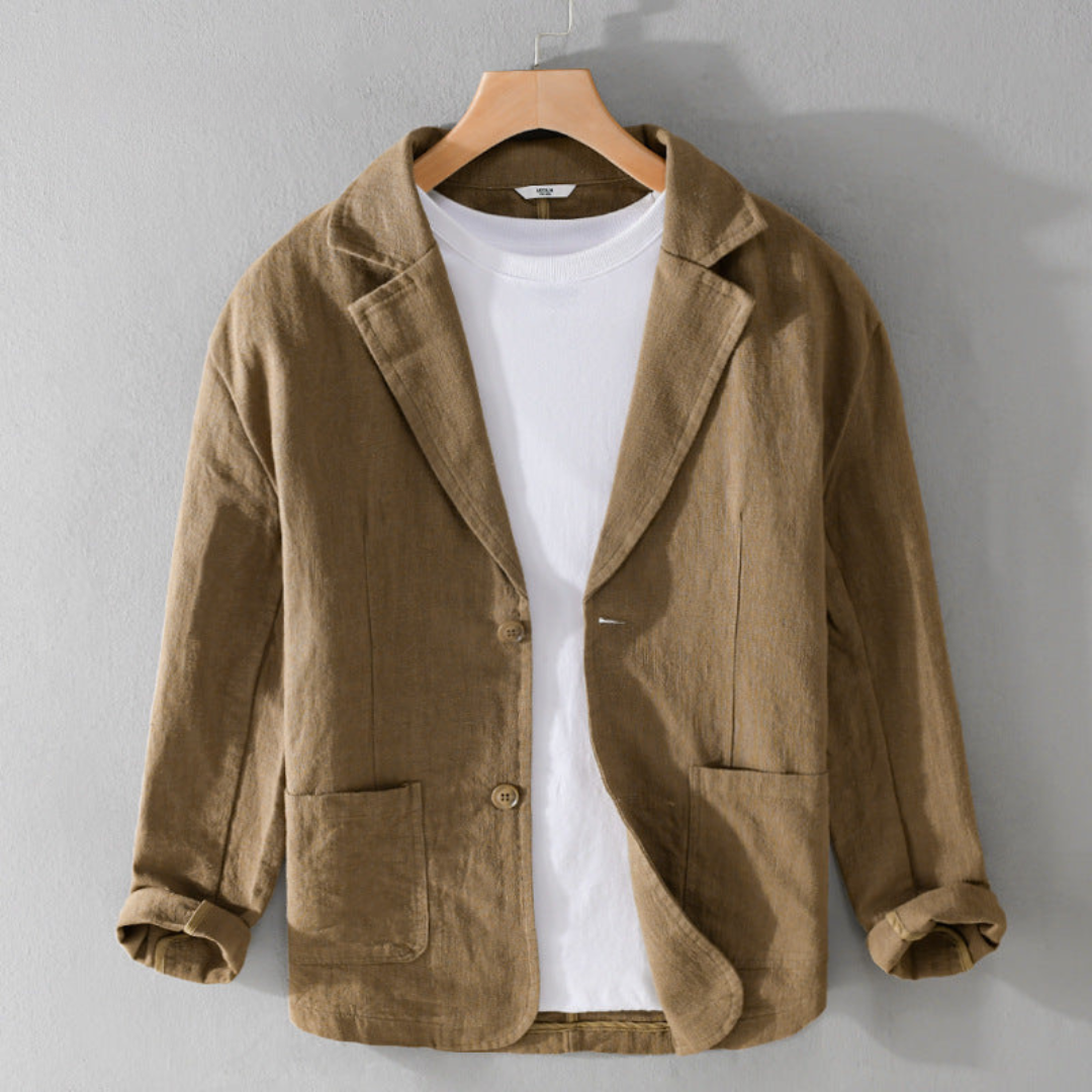 Men's Casual Blazer Single-Breasted Slim Fit Tailored Smart-Casual Office Business Formal Everyday Modern Wexford