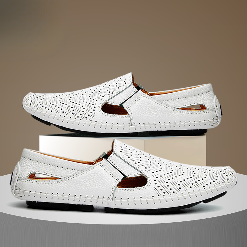 Men's Flat Sandals Open-Toe Adjustable Strap Slip-On Casual Beach Pool Everyday Holiday Comfort Outdoor Denver