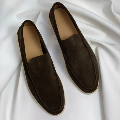 Men's Suede Loafers Slip-On Casual Versatile Everyday Footwear