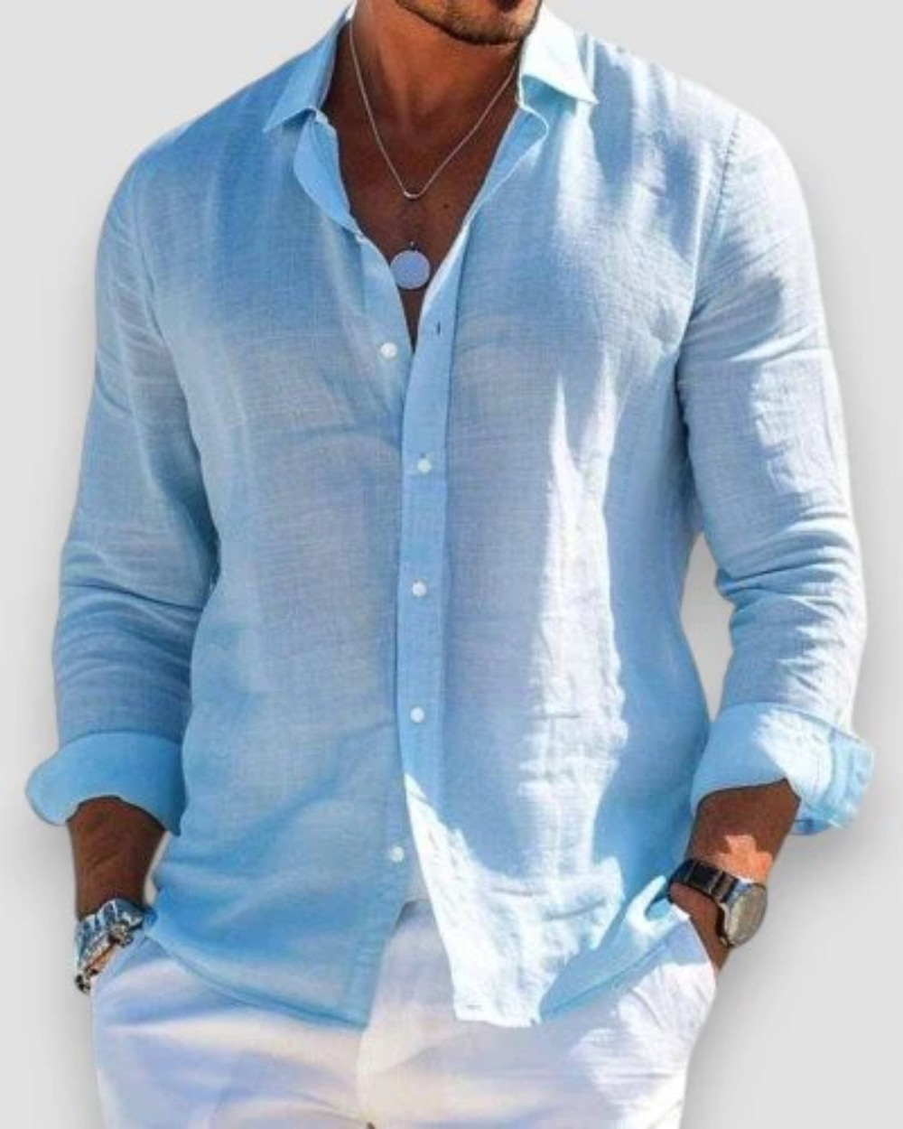 Men's Relaxed Shirt Short-Sleeve Button-Up Collared Casual Holiday Beach Smart-Casual Everyday Versatile Lightweight Renfrew