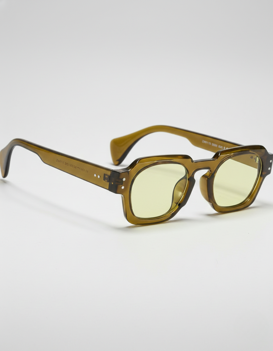 Men's Polygonal Sunglasses Geometric Frame Tinted Lens Metal Retro Fashion Casual Beach Holiday Everyday Killian