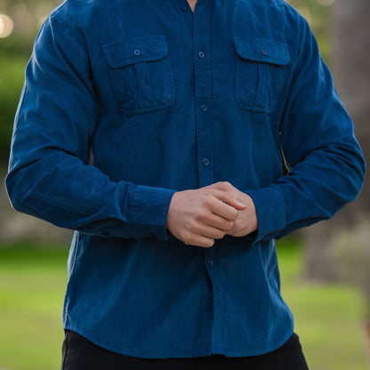Men's Casual Button-Up Shirt Short-Sleeve Collared Relaxed Fit Everyday