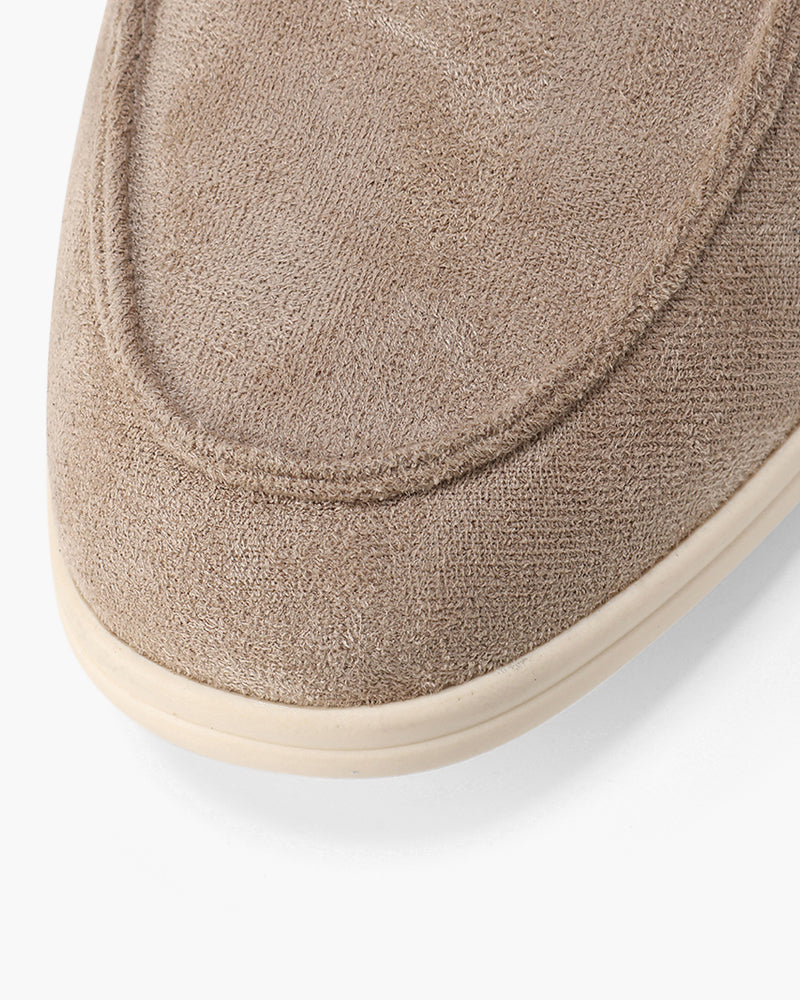 Men's Suede Loafers Slip-On Round Toe Moccasin Smart-Casual Office Casual Everyday Formal Leather Look Ellery