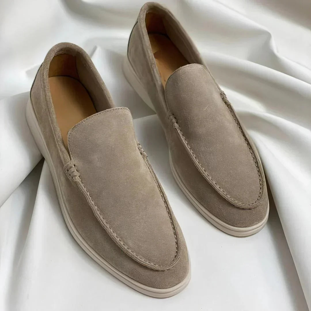 Men's Suede Loafers Slip-On Casual Versatile Everyday Footwear